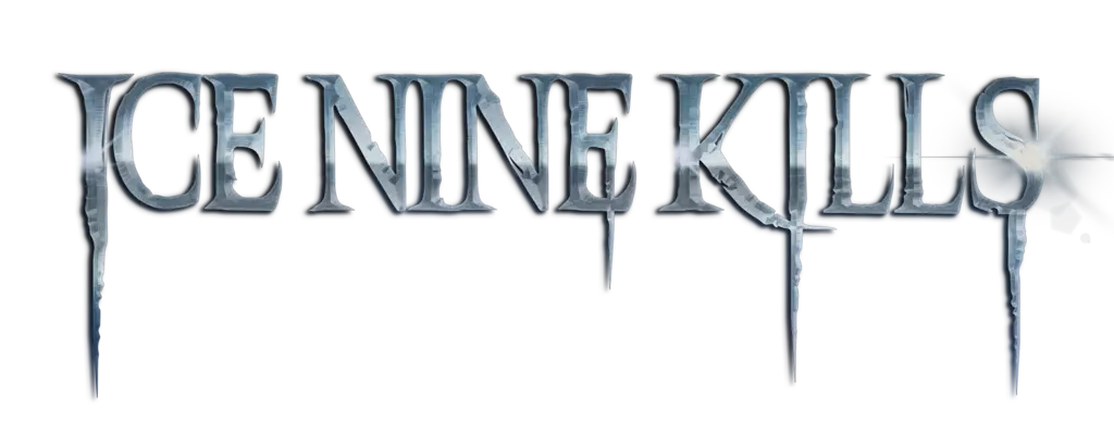 the logo of ice nine kills, a horror metal band serving up one of the best online horror merch stores