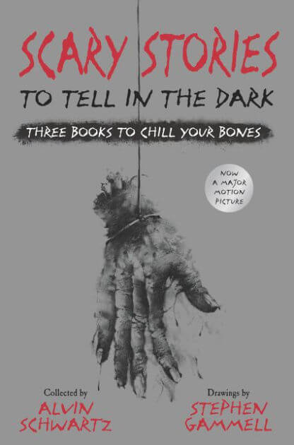 book cover for scary stories to tell in the dark