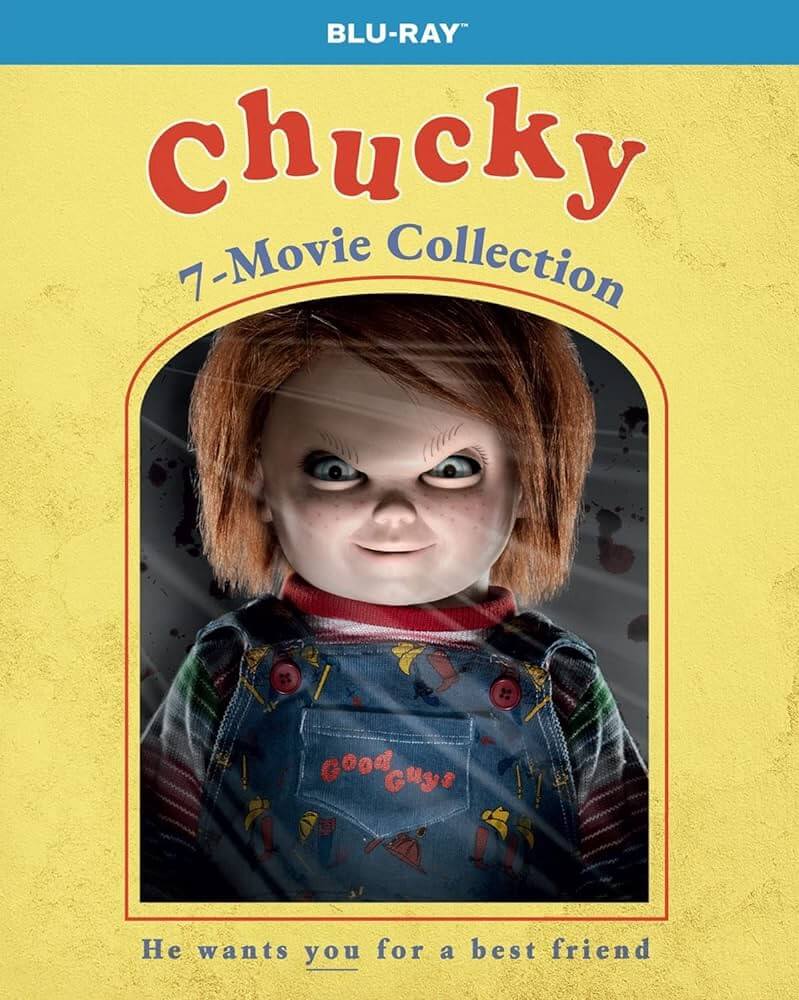blu ray cover for chucky 7 movie horror collection