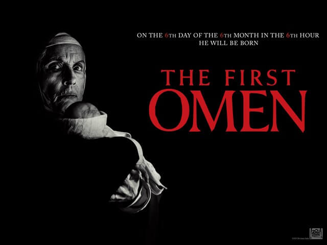 movie poster for 2024 horror movie the first omen