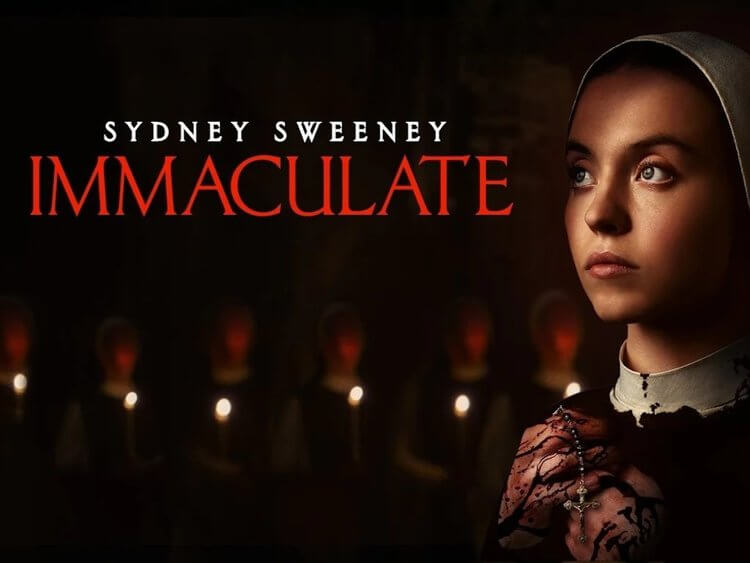 movie poster for 2024 horror movie immaculate