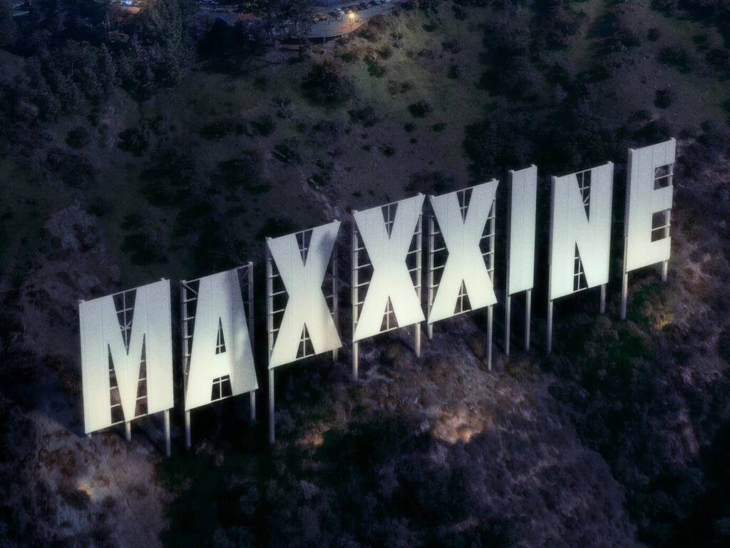 movie poster for 2024 horror movie Maxxxine